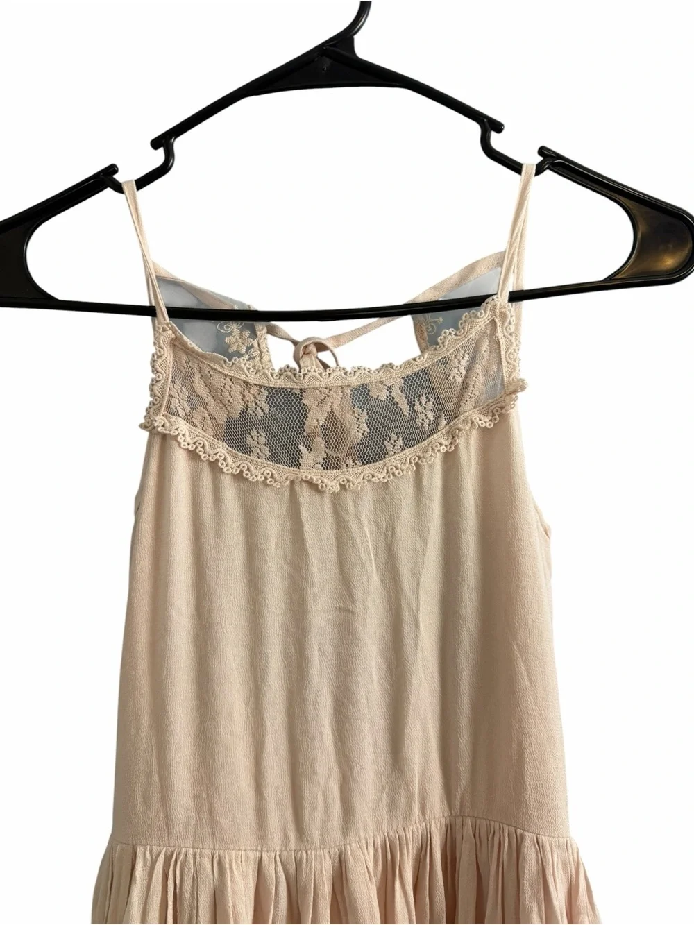 Mia Joy Catrin Lace Boho Dress Joyfolie in Shell